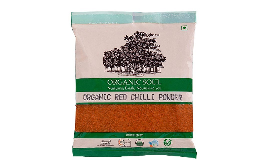 Organic Soul Organic Red Chilli Powder    Pack  100 grams